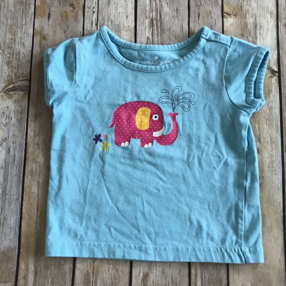 Sprockets Pink Polka Dot Elephant Tshirt Shirt